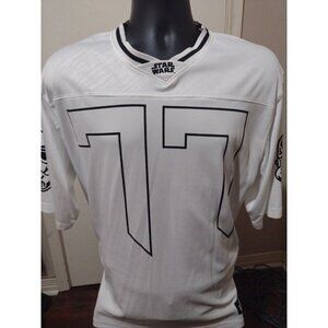 Mad Engine Star Wars Mens Medium M Stormtrooper #77 Football Jersey White